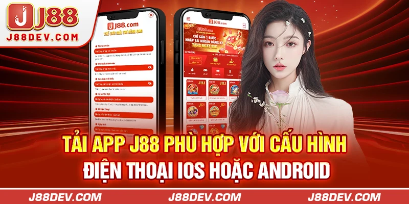 Tải app J88 phù hợp với cấu hình điện thoại iOS hoặc Android